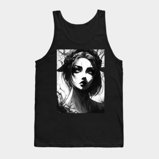 Enchanted Elegance: Bring a Touch of Magic and Mystique to Your Home with Our Witchcraft and Gothic-Inspired Art Tank Top